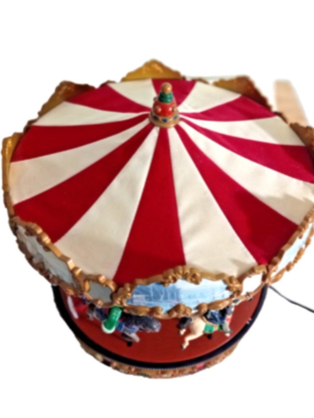 Mr Christmas Winter Wonderland Carousel Animated Music Box 35 Songs Works - Picture 8 of 11